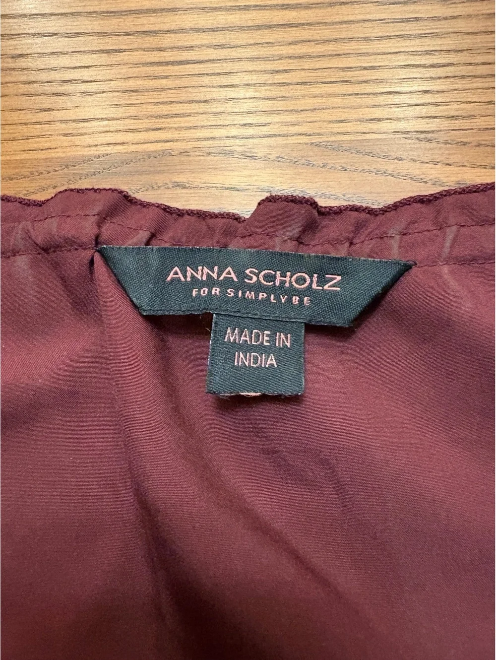 Anna Scholz for Simply Be Maroon Beaded Tunic Dress / Top READ